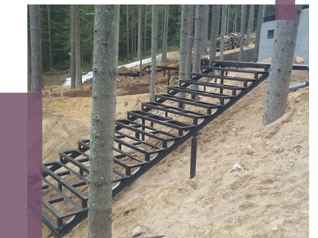 Монтаж металлических лестниц в Северодвинске от 13410 руб. 