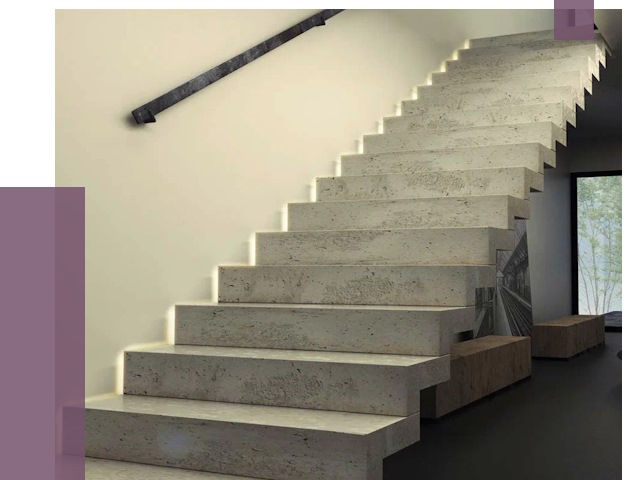 Облицовка бетонных лестниц в Северодвинске от 4554 руб/м2 
