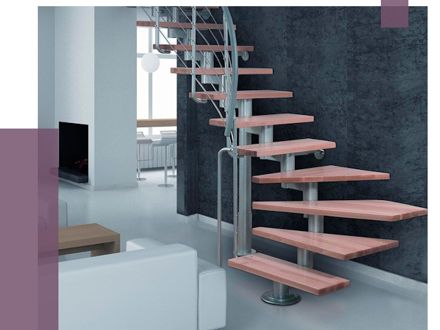 Модульные лестницы в Северодвинске от 16700 руб. — купить в ПРОЛЁТ-Свр