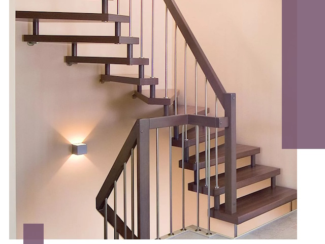 Изготовление лестниц на больцах в Северодвинске под ключ