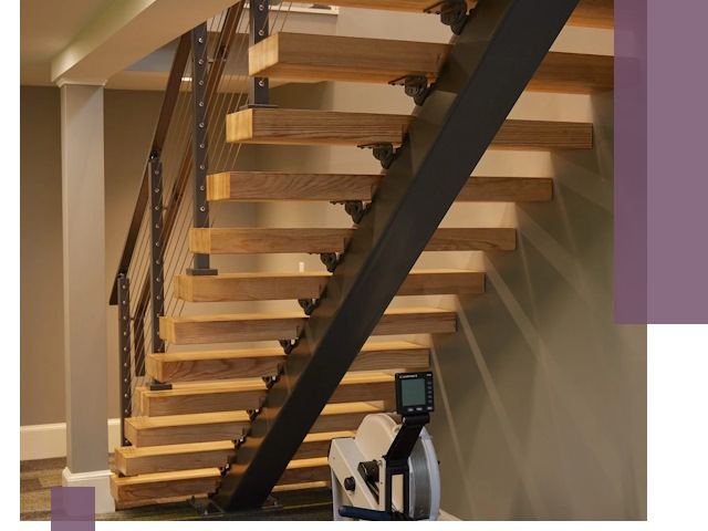 Лестницы на монокосоурах под ключ в Северодвинске - изготовление и монтаж