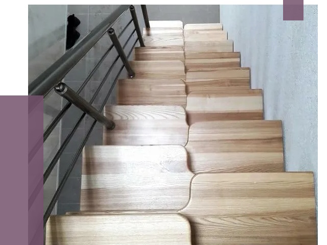 Лестницы гусиный шаг в Северодвинске от 12904 руб. под ключ | ПРОЛЁТ-Свр