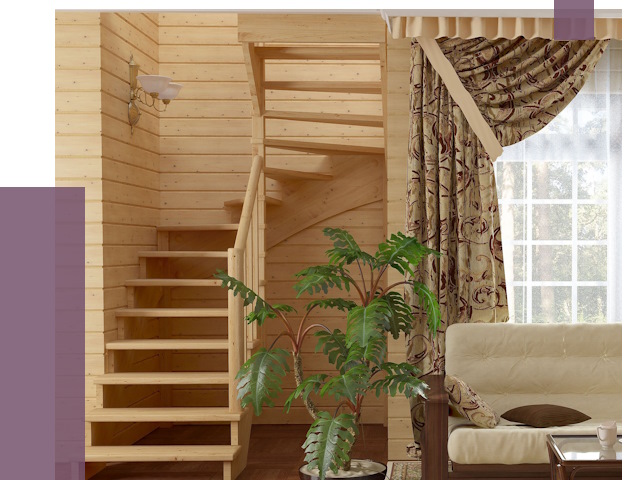 Лестницы для дачи в Северодвинске от 75148 руб.  | ПРОЛЁТ-Свр