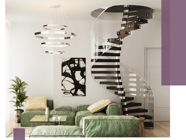 Лестницы для двухуровневой квартиры в Северодвинске — изготовление и монтаж