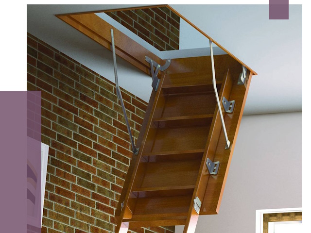 Установка чердачной лестницы в Северодвинске от 7743 руб. | ПРОЛЁТ-Свр