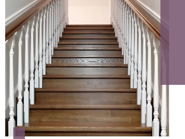 Лестницы из ясеня на заказ в Северодвинске — изготовление и монтаж