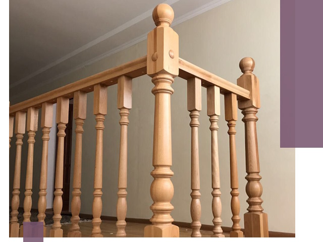 Деревянные перила на заказ в Северодвинске: монтаж и изготовление