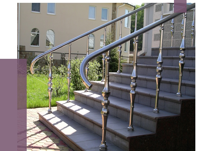 Перила для крыльца в Северодвинске от 10627 руб. — монтаж ПРОЛЁТ-Свр