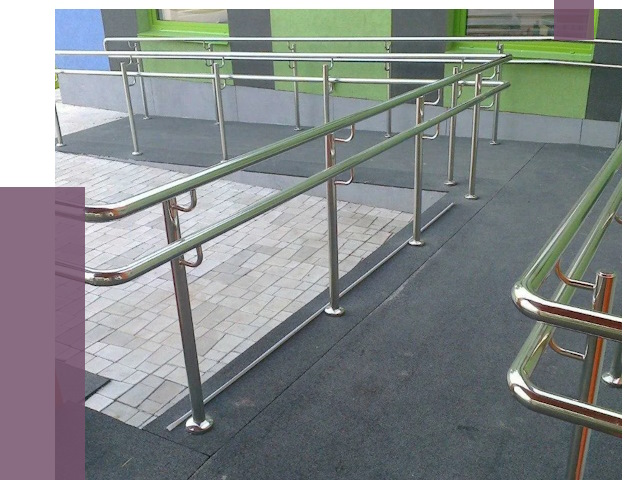 Ограждения пандусов в Северодвинске от 4301 руб. монтаж | ПРОЛЁТ-Свр