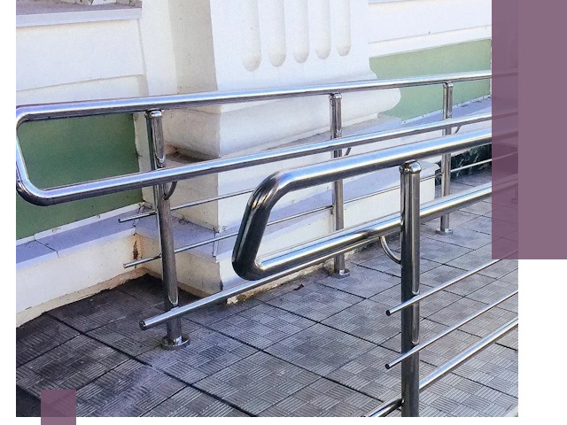 Ограждения пандусов из металла и нержавейки в Северодвинске