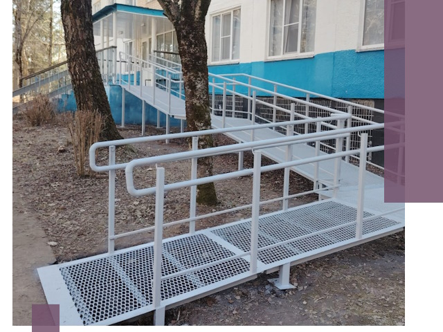 Пандусы под ключ в Северодвинске: изготовление, монтаж и демонтаж