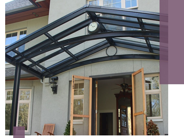 Изготовление и монтаж навесов и козырьков в Северодвинске