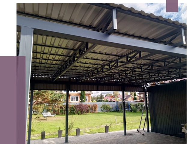 Монтаж навесов в Северодвинске от 7287 руб. — установка навеса | ПРОЛЁТ-Свр