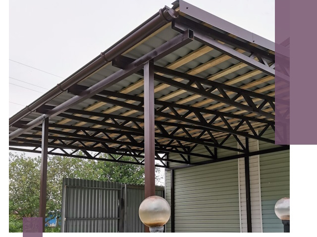 Навесы под ключ в Северодвинске: изготовление, монтаж и гарантия