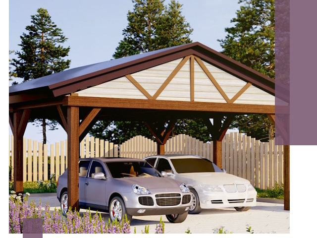 Навесы для автомобиля в Северодвинске — изготовление и монтаж