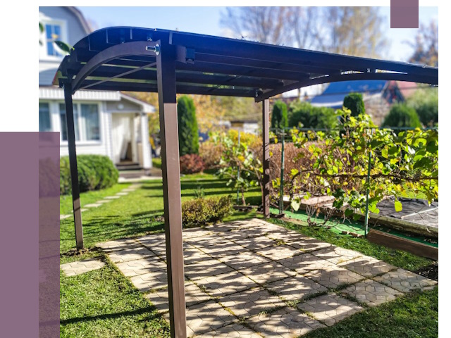 Навесы для дачи в Северодвинске от 12601 руб. под ключ — ПРОЛЁТ-Свр