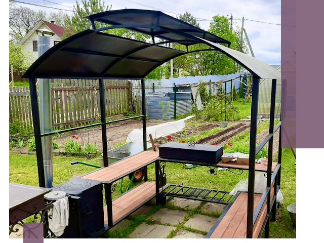 Навесы для барбекю в Северодвинске: изготовление, монтаж и демонтаж