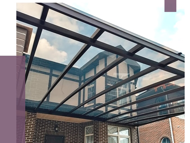 Навесы из поликарбоната в Северодвинске от 8522 руб. под ключ — ПРОЛЁТ-Свр