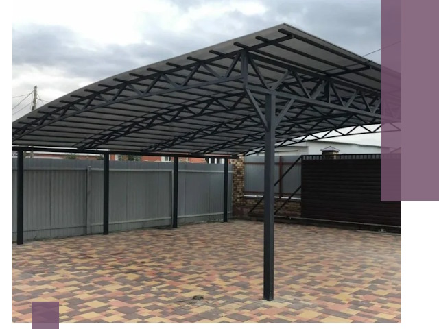 Металлические навесы под ключ в Северодвинске — изготовление и монтаж