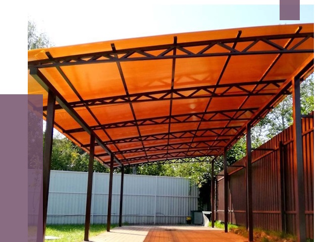 Односкатные навесы под ключ в Северодвинске от 13005 руб. 