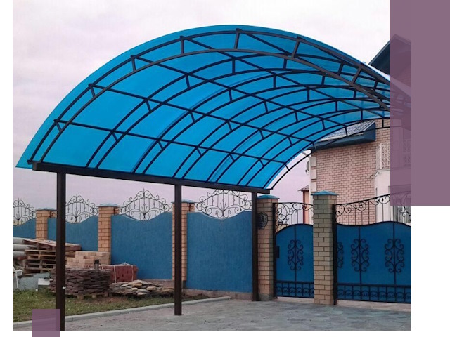 Арочные навесы под ключ в Северодвинске — изготовление и монтаж