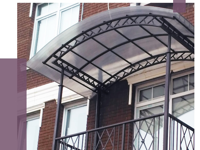 Козырьки над балконом в Северодвинске от 8552 руб.  | ПРОЛЁТ-Свр