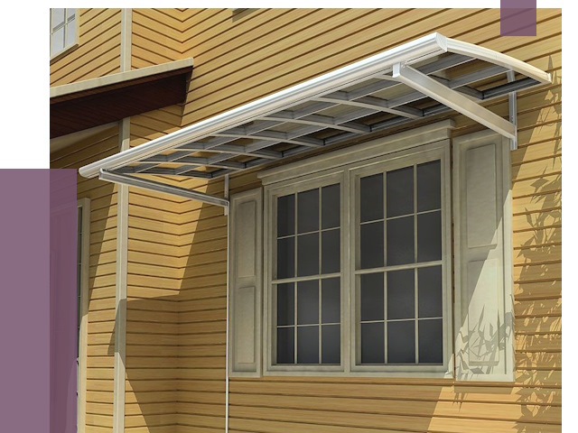 Козырьки над окнами в Северодвинске от 7540 руб. — монтаж, покупки | ПРОЛЁТ-Свр