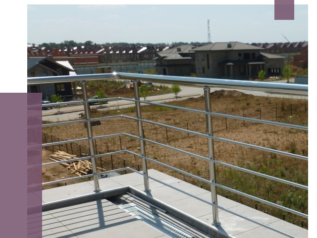 Парапеты из нержавеющей стали в Северодвинске от 7894 руб. за м² | ПРОЛЁТ-Свр