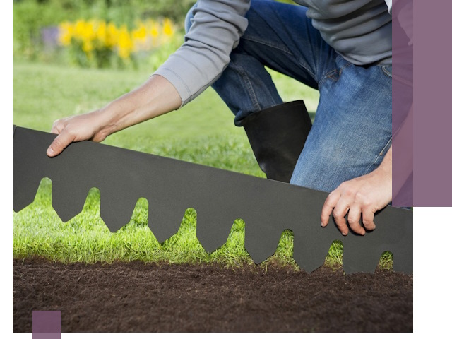 Металлические бордюры для газона в Северодвинске — изготовление и монтаж