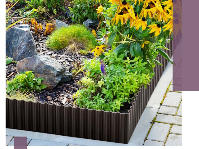 Металлические бордюры для клумб в Северодвинске — производство и монтаж