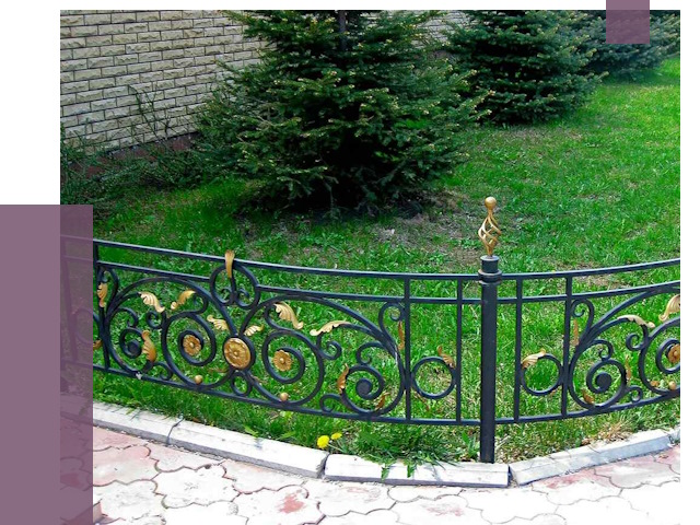 Кованые газонные ограждения в Северодвинске от 7540 руб. — ПРОЛЁТ-Свр